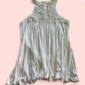 POL Elegant white Sleeveless Top